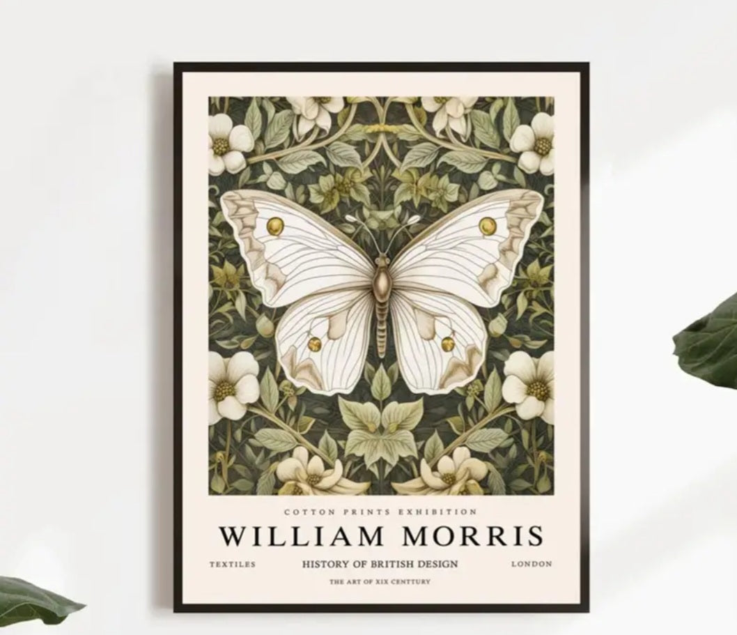 Toile Art Déco WILLIAM MORRIS 🦋