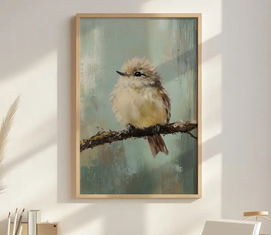 Toile Art Déco Petit Oiseau 🐦