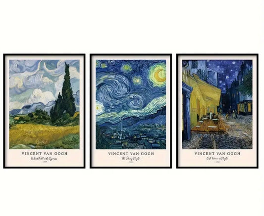Toile Art Déco Van Gogh x3 🖼